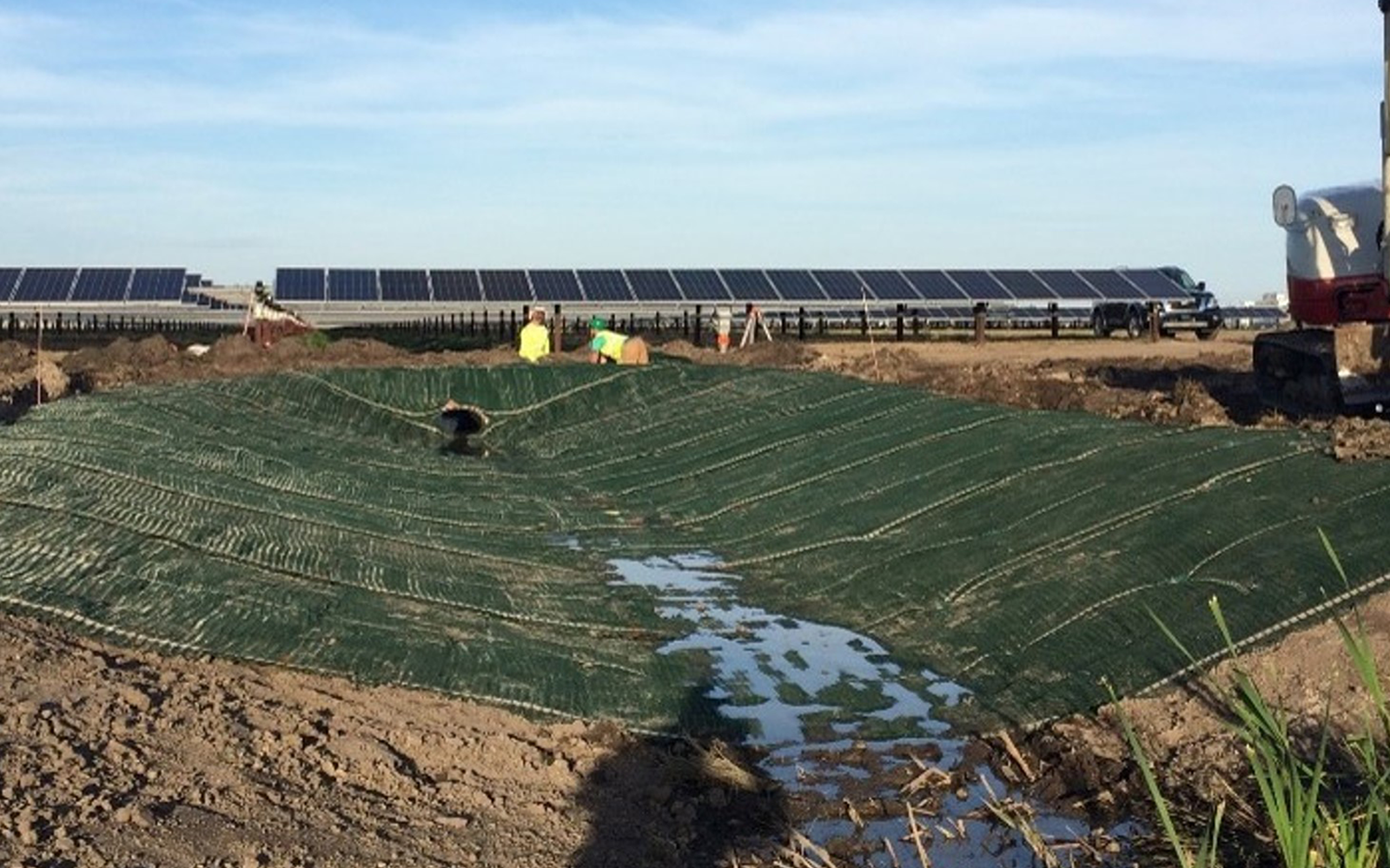 High-Performance Turf Reinforcement Mats for Solar Farms