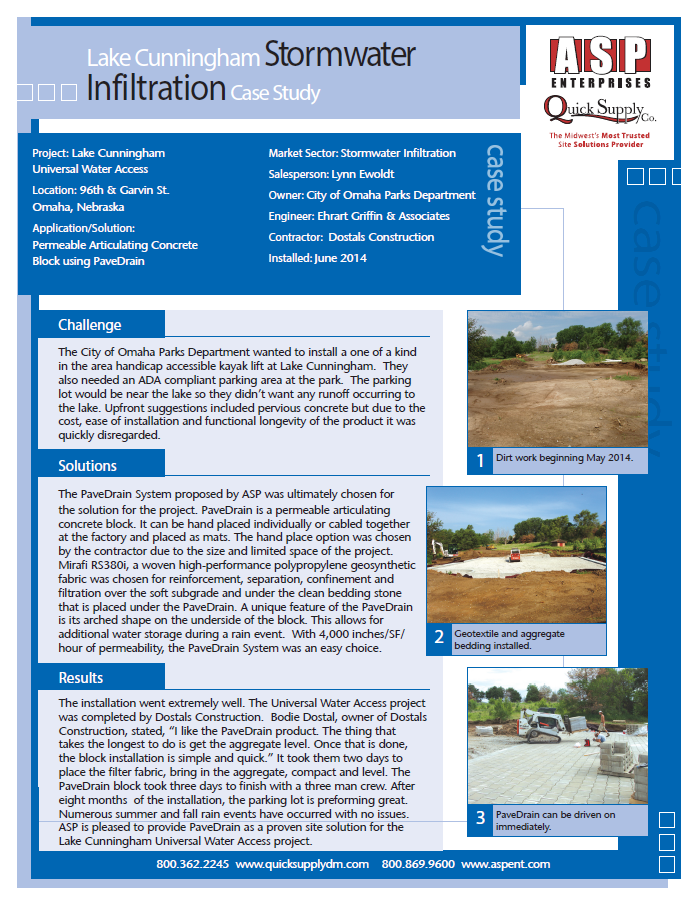 Lake Cunningham PaveDrain Case Study