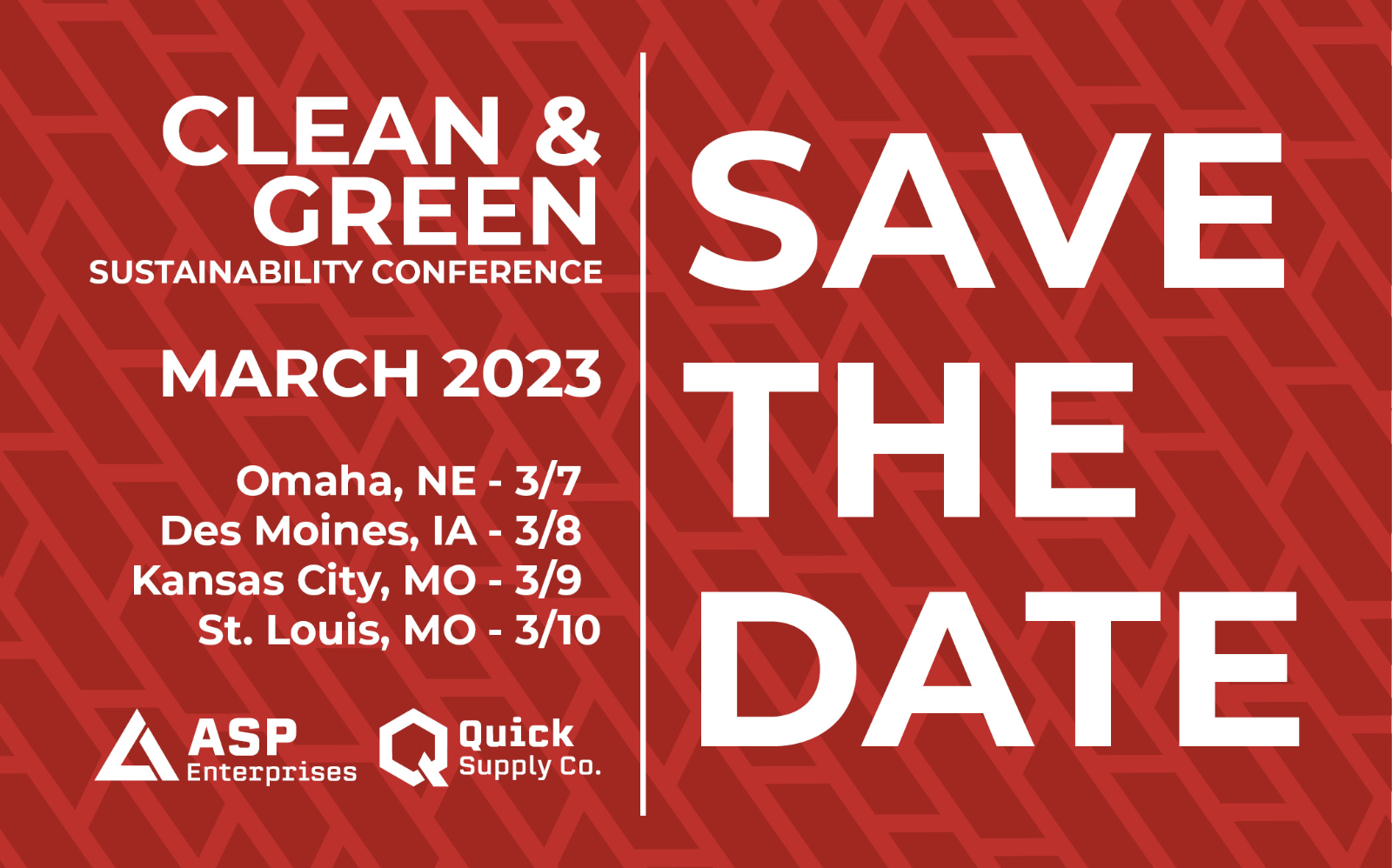 Clean & Green Save the Date