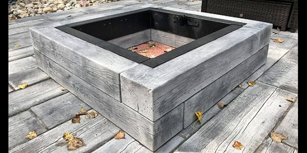 Barn Plank Garden Wall Fire Pit