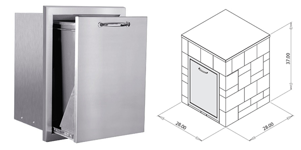 Trash Cabinet Kit